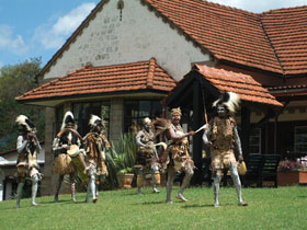 Gikuyu Dancers at Outspan Hotel